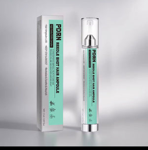 Flatpea PDRN Needle Shot Hair Ampoule bottle and box