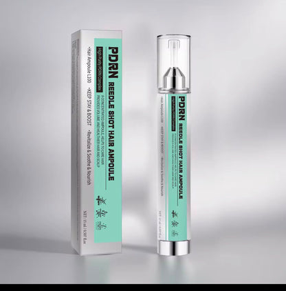 Flatpea PDRN Needle Shot Hair Ampoule bottle and box
